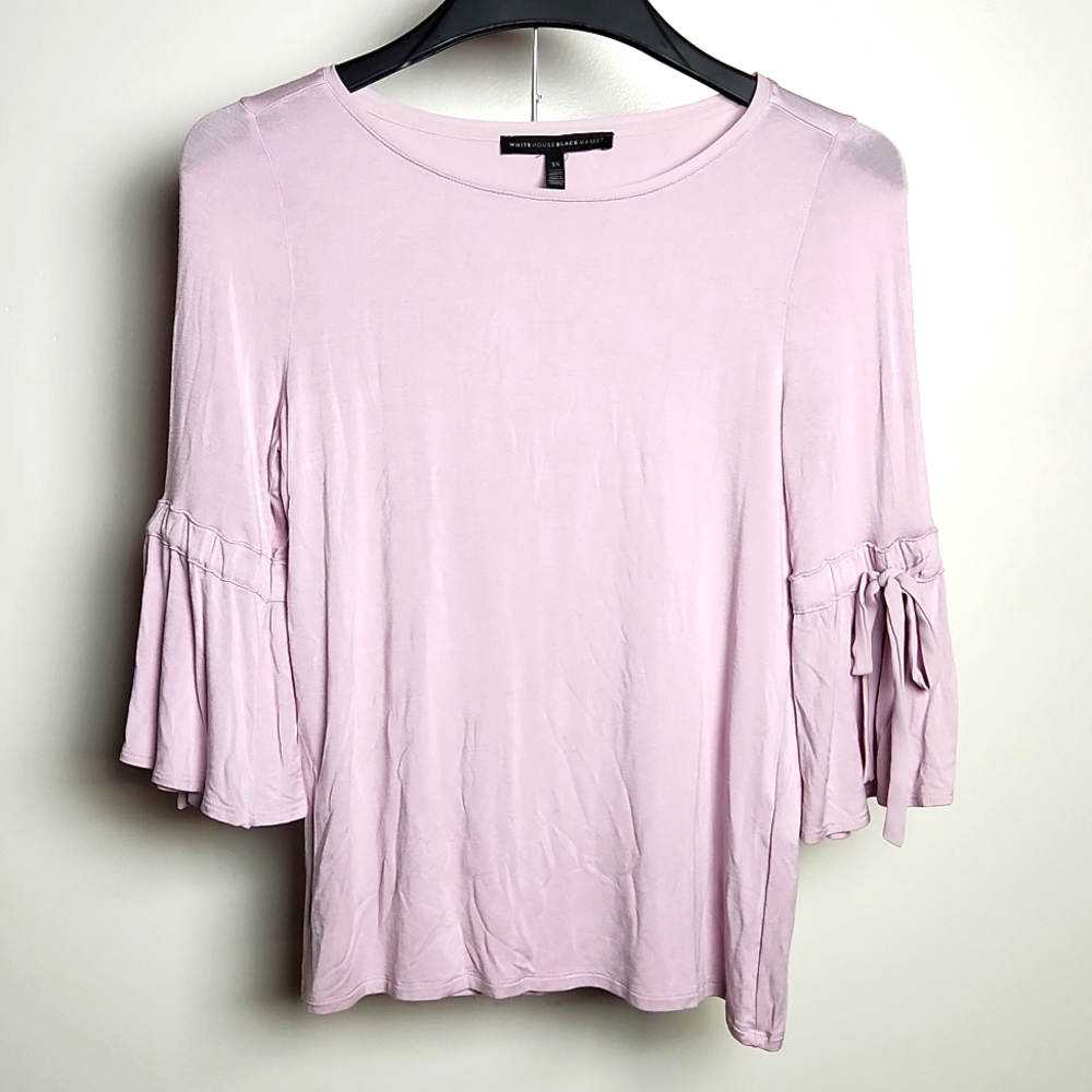 White House Black Market Lilac Bell Sleeve top Size-XS